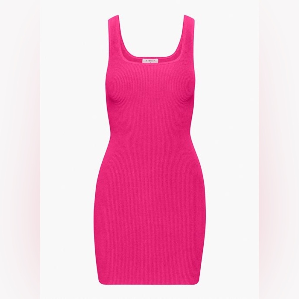 Aritzia Sculpt Knit Tank Dress Eros Pink BNWT